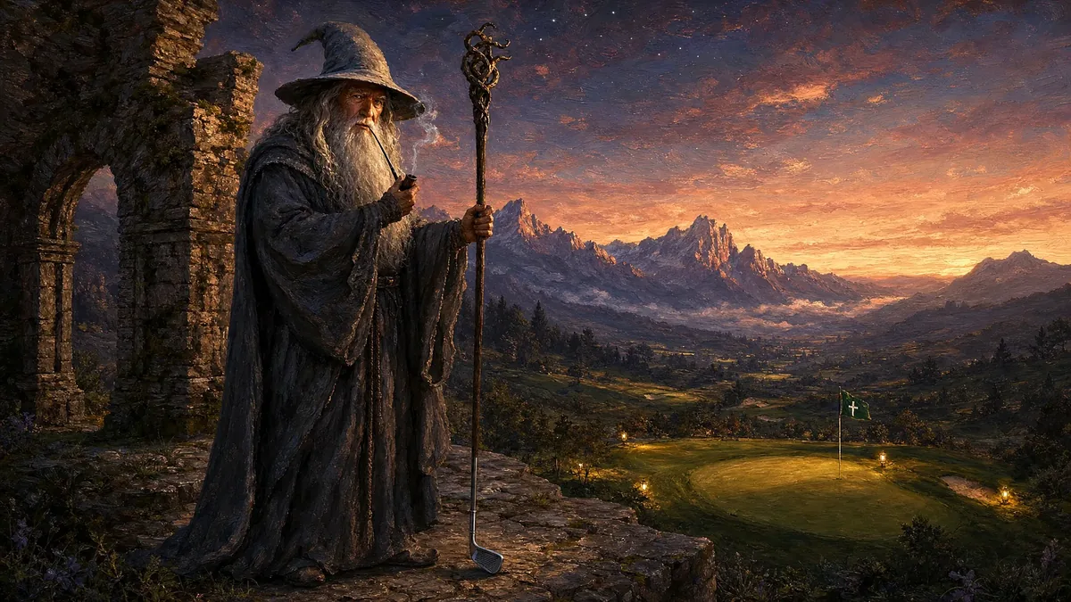 A Pipe, a Lantern, and a Joe Pesci framed on a wall, printable golf wall art